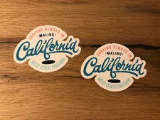 2x Surfer Stickers Surf Board