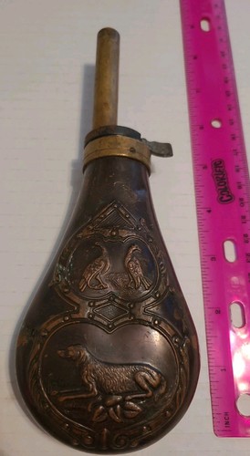 Copper black powder - copper, flask
