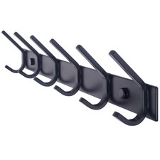 Wall coat rack metal hook rail