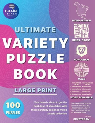Variety puzzle book for - puzzle,