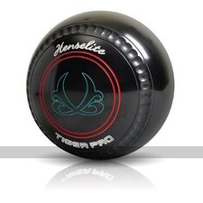 Henselite Tiger Pro Bowls - Set of 4, Black, Size 3, Heavy (UK)