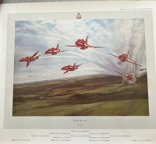 Red Arrows 1980 By Robert Taylor Signed by Squadron Leader Brian Hoskins