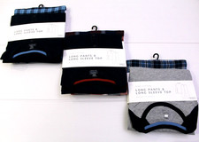 M & S Mens Pure Cotton Brushed For Warmth Pyjamas Loungewear Top & Long Pants