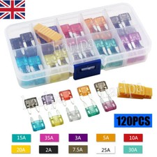 120x Small Blade Fuses Boxed