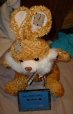 THUMBELINA / THUMBALINA TAPE & LOVELY, CHEERFUL 'PAWS' PATCHES RABBIT Soft Toy.