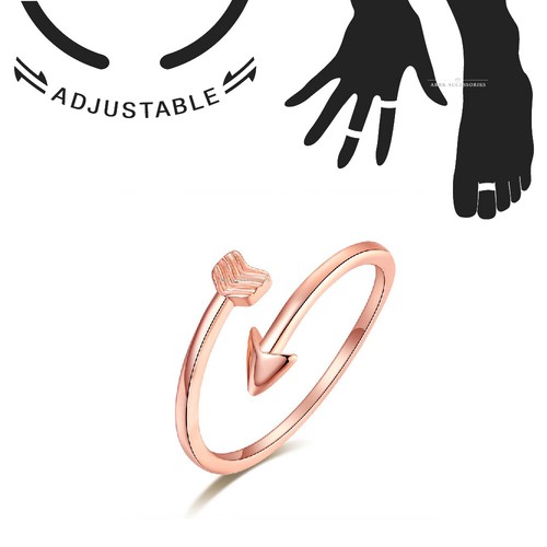 Toe ring adjustable arrow midi - toe,