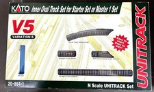 Kato Unitrack N Guage  V5 Inner Oval Track Set: Complete And In Exc++ Condition.