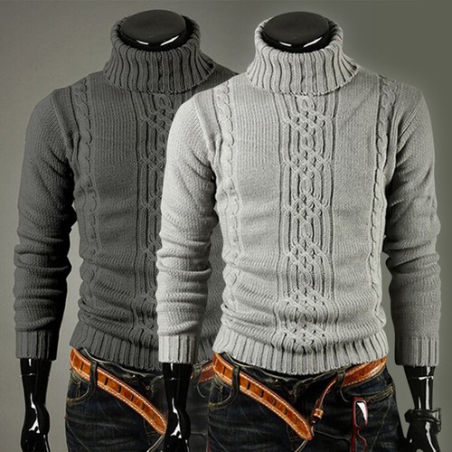Mens warm thick roll turtle - warm,