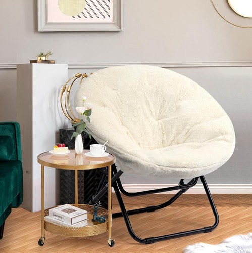 Foldable plush saucer - foldable, chair