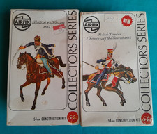 2 VINTAGE AIRFIX COLLECTOR SERIES MOUNTED SOLDIERS HUSSAR AND LANCER