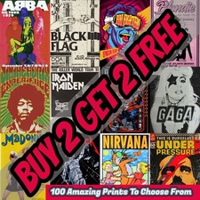 The Best Rock Band Concert Posters Prints Gifts Wall Art Home Decor