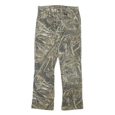 REALTREE Mens Cotton Blend Camouflage Regular Fit Straight Leg Trousers W33 L32