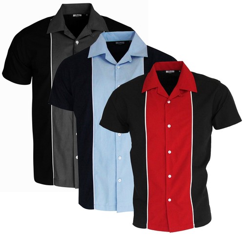 Men bowling shirt - men's, red