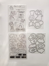 2 Clear Stamp & Die Sets -