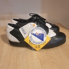 Cotswold Women's Golf Shoes – UK Size 6 – Black & White Leather –Studded Sole