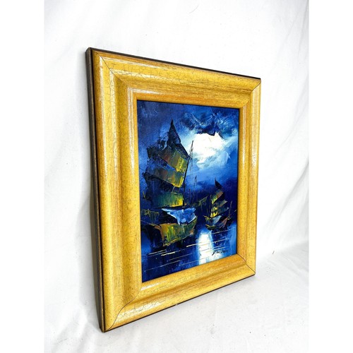 Wooden framed vintage - vintage, chinese