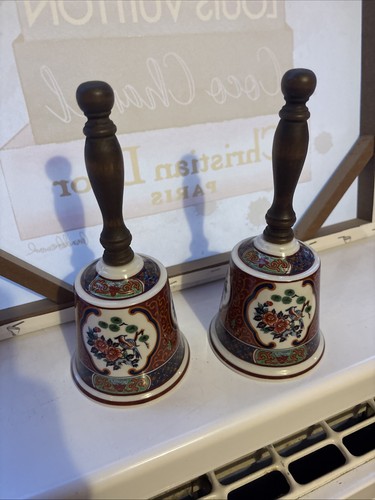 Vintage ceramic dinner bells - ceramic,