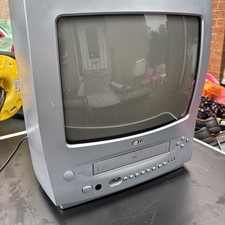 LG KE-14U73XS CRT 14” TV Video Combi Retro Gaming Cube - Turns On 