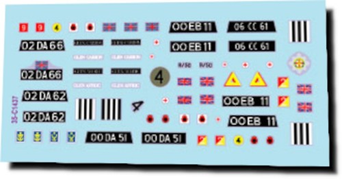 Star decal scale - 1/35, modern