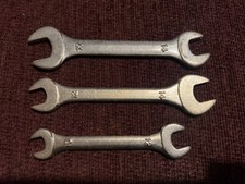 Set of 3 Yamaha Suzuki Kawasaki spanners for tool kit 17x14 14x12 12x10 sizes