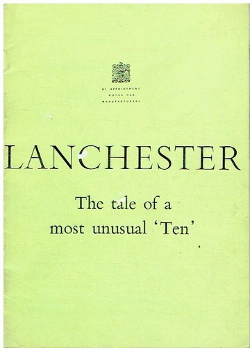 Lanchester ten saloon - lanchester, (ld10)