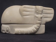 Carved Stone Elephant Trinket