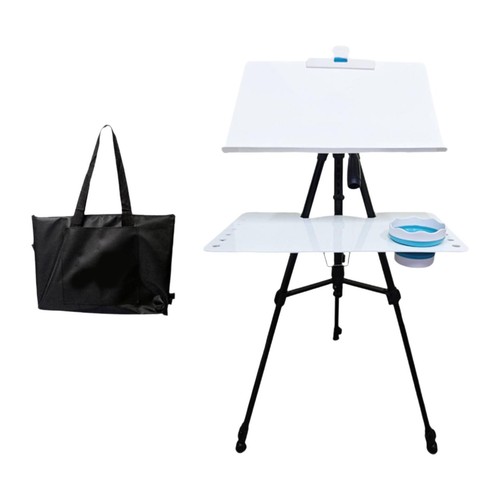 Metal easel and drawing board - metal,