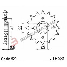 Sprocket JT 281 Z13 for Honda