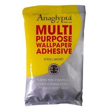 All Purpose Wallpaper Paste Extra Strong Adhesive 10 Roll Mould Resistant Rapid