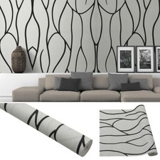 9.5m Black Texture Wallpaper