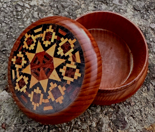 Gorgeous vintage walnut inlaid - gorgeous,