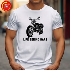 Biker T Shirt Life Behind Bars