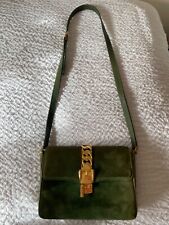 Gucci sylvie bag 1969 green suede