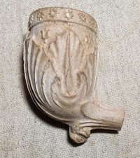 VERY OLD ANTIQUE WHITE CLAY