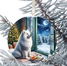 Samoyed Dog Hanging Bauble