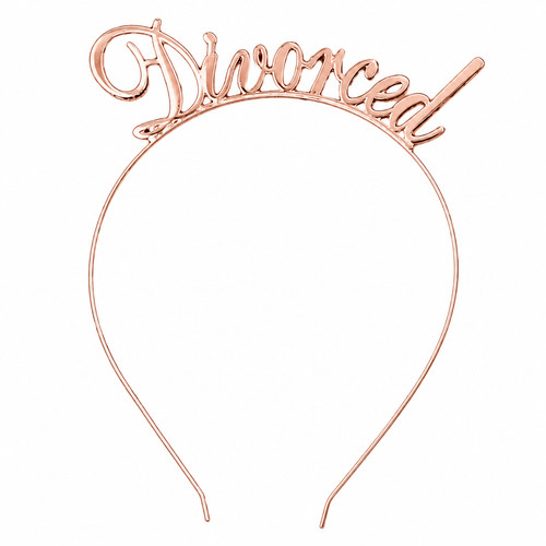 Divorce party headband - headband, rose