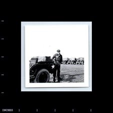 Old square photo army - photo, man