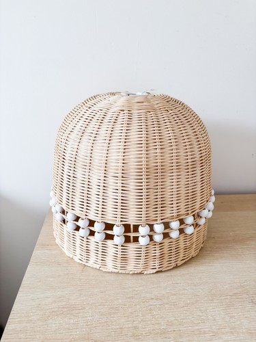 Dome rattan ceiling lampshade - ceiling,
