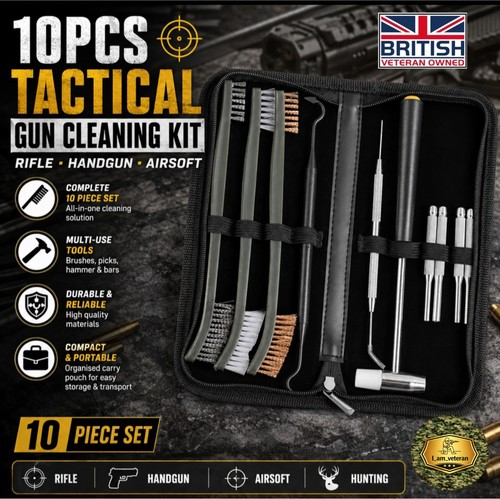Tactical gun cleaning kit - gun, set