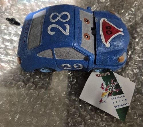 Blue racing car - car, aquarium