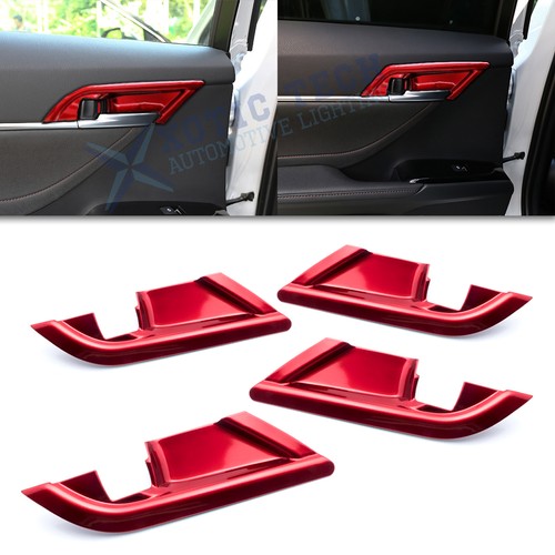 4pcs red abs interior door - 4pcs,