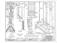 8. Details: Hall stairway and