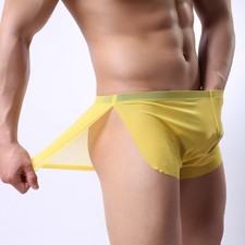 Sexy Mens Sheer See Through