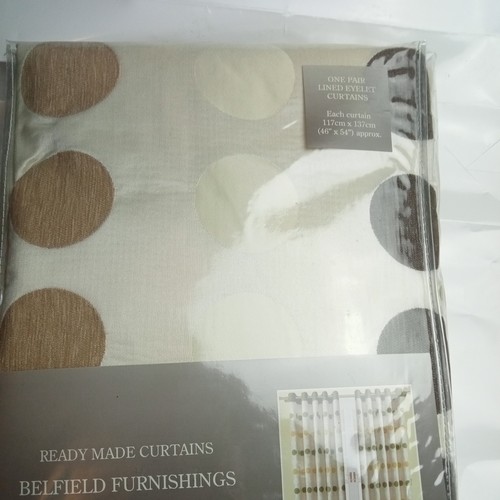 Spot cafe eyelet curtains - spot,