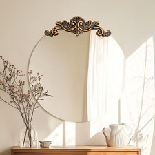 Entryway Round Baroque Mirror
