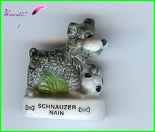 Feve Les Races de Chien Dog Edition Atlas "The Dwarf Schnauzer" #A35