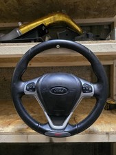 FORD FIESTA ST ST180 BLACK LEATHER MULTIFUNCTION CRUISE CONTROL STEERING WHEEL