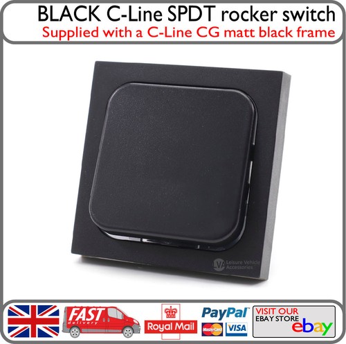 Line 12v black switch - c-line,