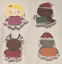 41 x Table Christmas Place Cards in 4 Different Characters