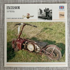 Excelsior 100 Welbike Utility Military Off Road 1944 Edito Atlas Motorcycle Card